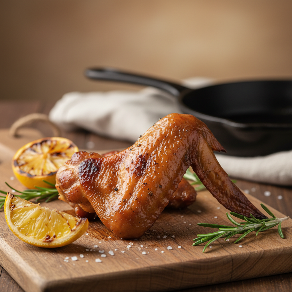 na primeira imagem, faça do mesmo jeito porem troque a cocha de frango por meio da asa defumado